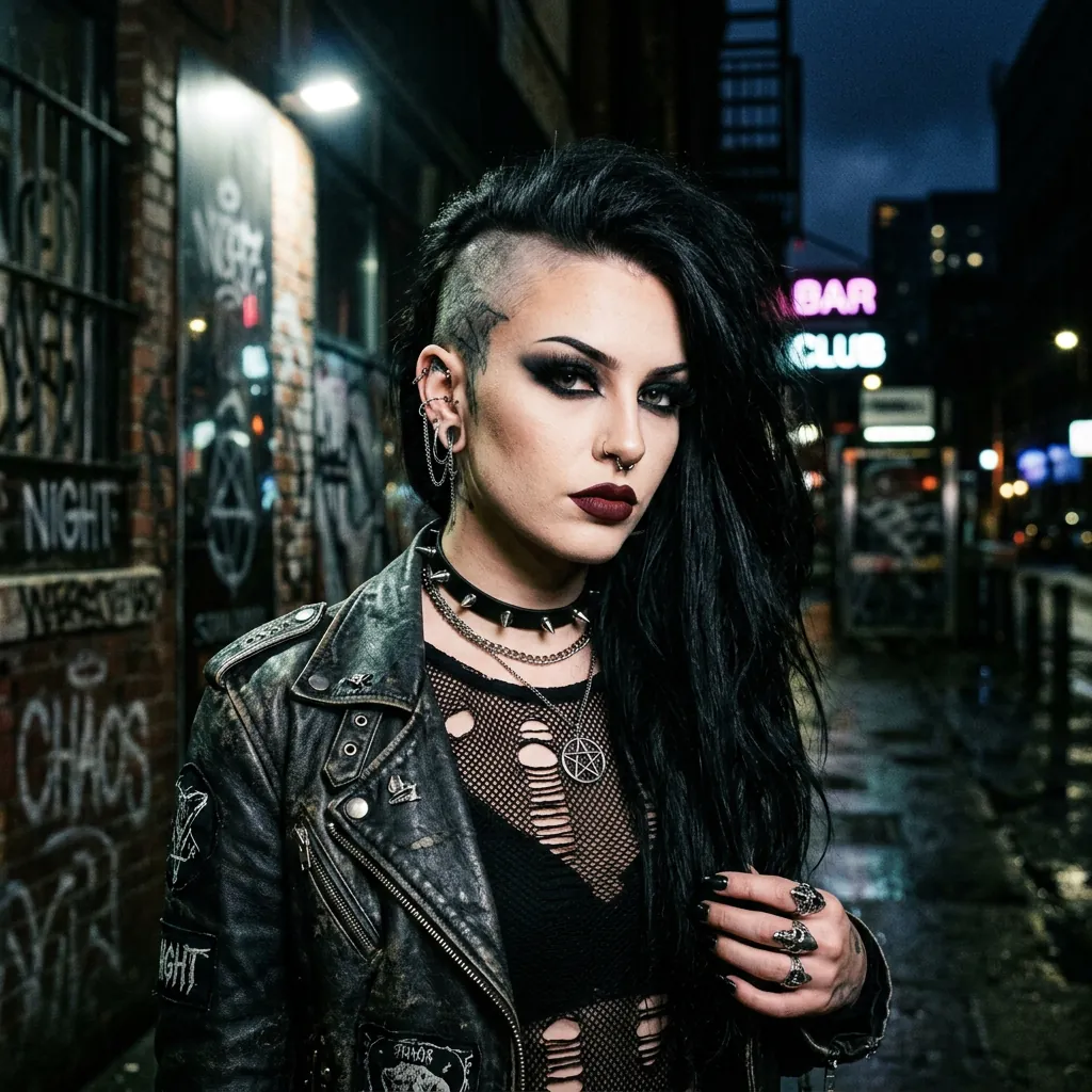 30 Goth Hairstyles Ideas: The Ultimate Guide to Dark and Dramatic Hair 8 Shaved Side goth hairstyles Idea