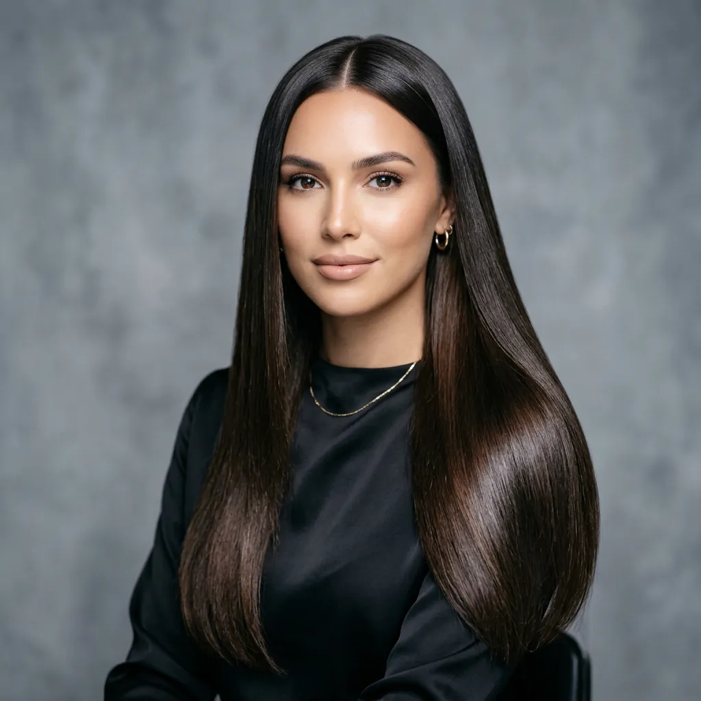 Sleek and Straight Hairstyles Ideas