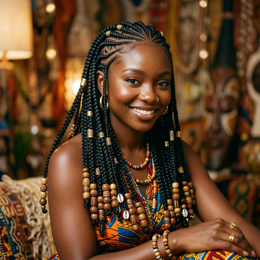 Tribal Braids Hairstyles with Braids