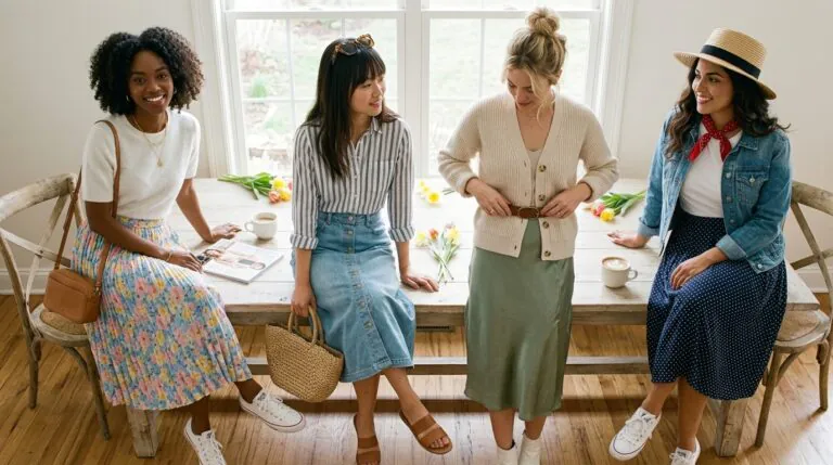 Spring Skirt Outfits