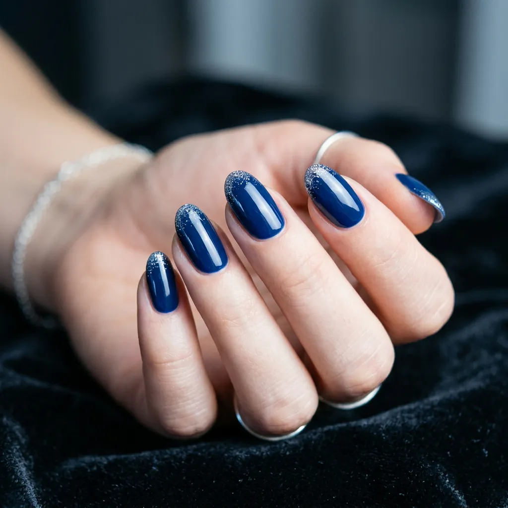 Sapphire Blue Nail Ideas