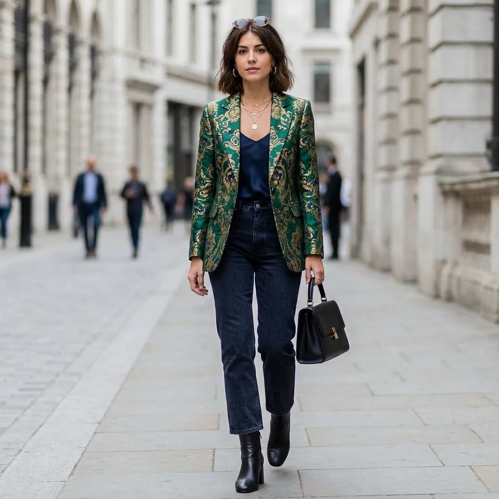 Brocade Fabric Styling Idea
