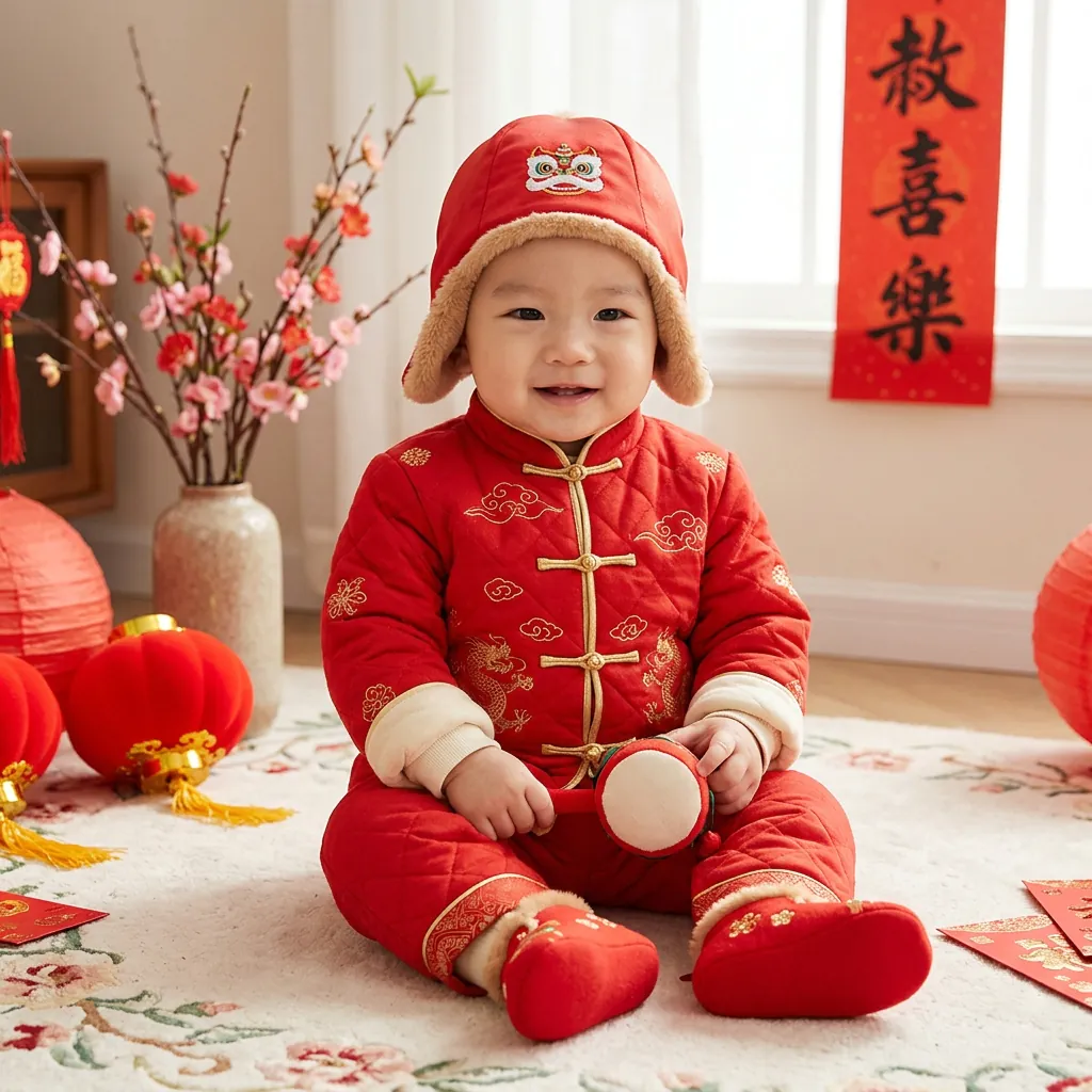 Chinese New Year Outfit for Baby Idea