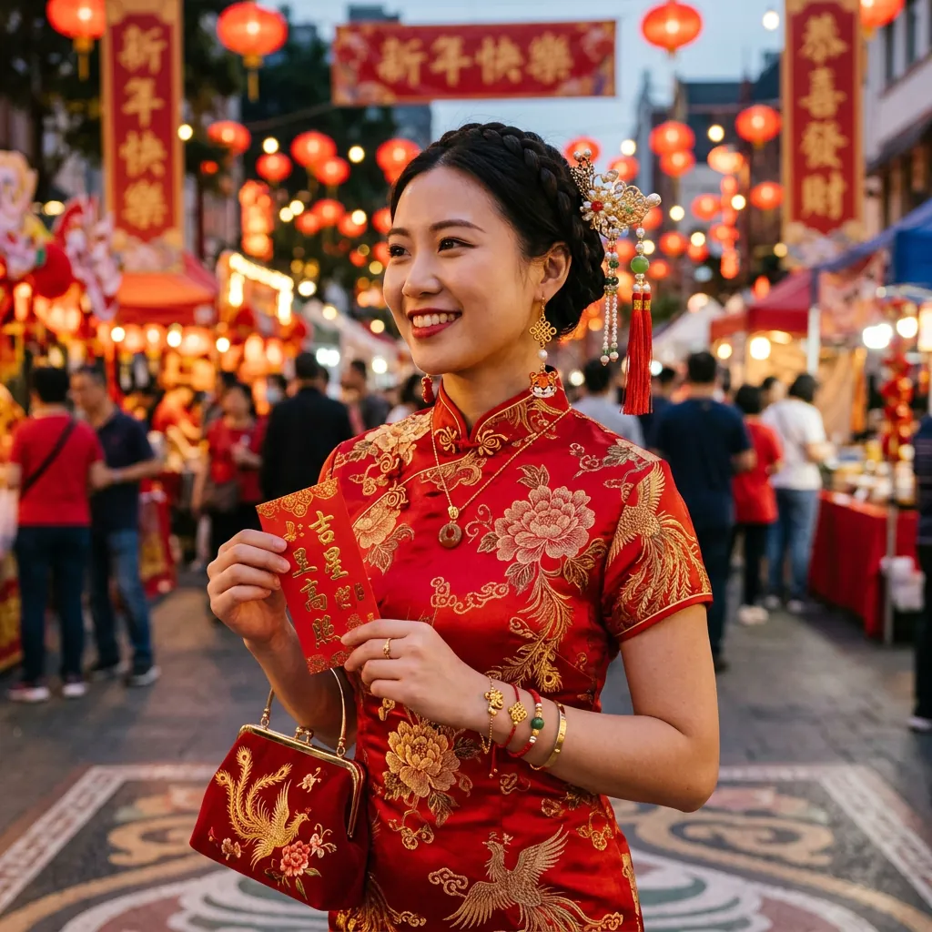 Chinese New Year Outfit Accessories Idea