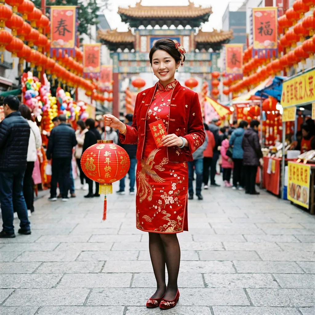 Chinese New Year Outfit for Women Idea
