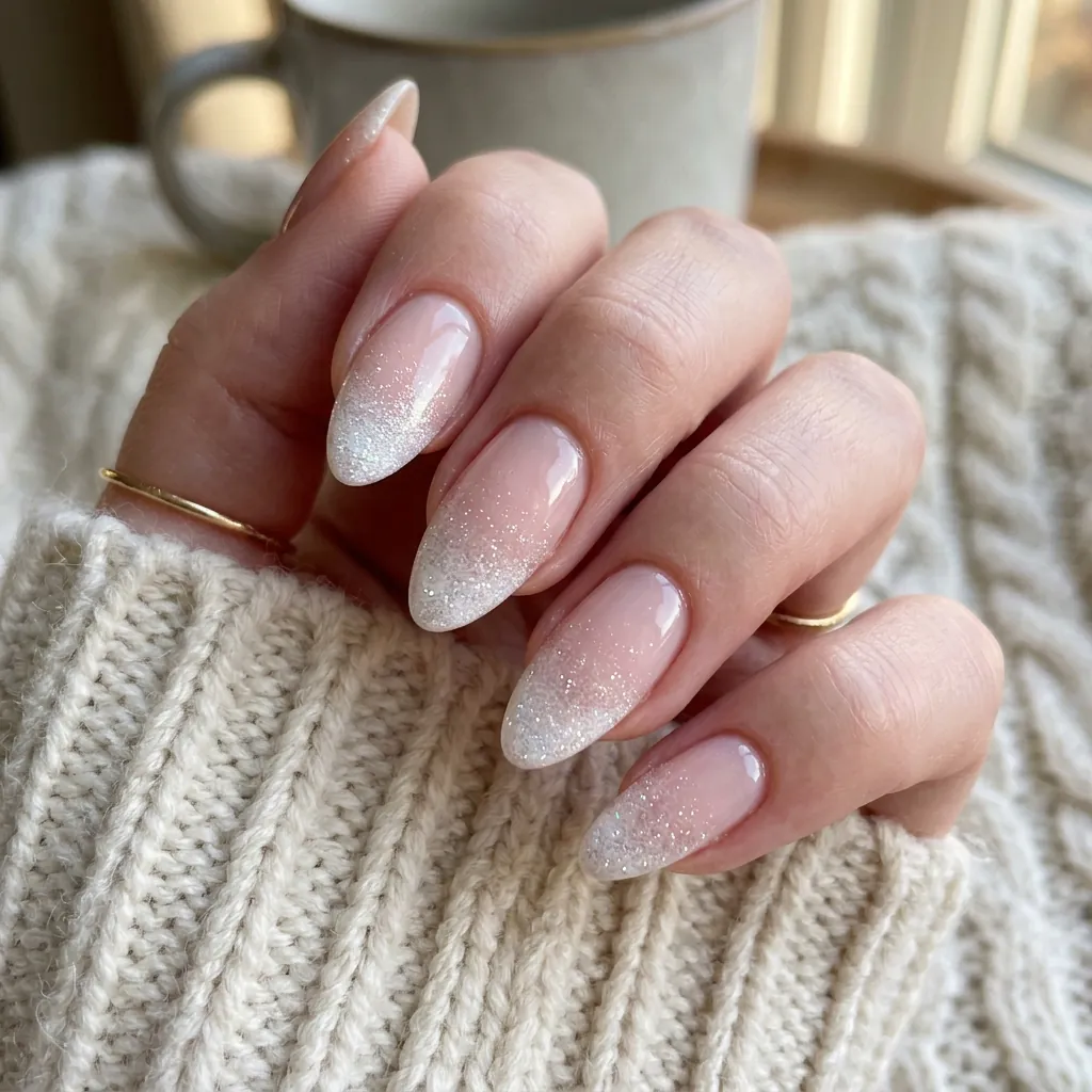 Frosted Tip Nail Idea