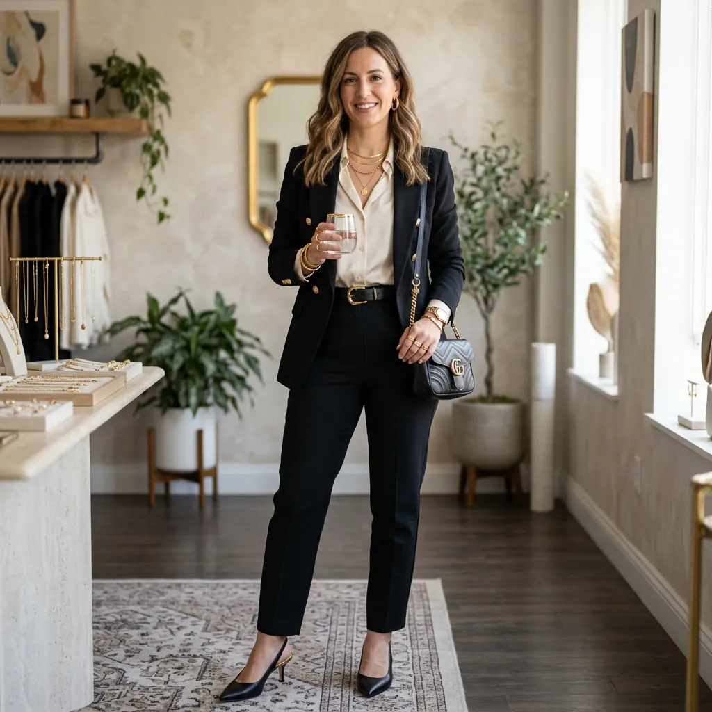 Gold Accent Styling Idea
