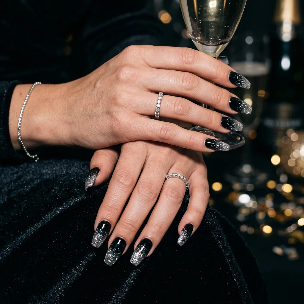 Black and Silver Nail Ideas