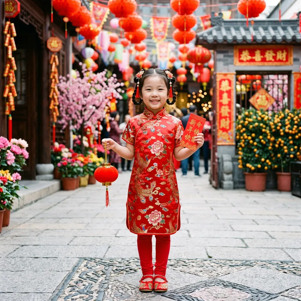 Kids Chinese New Year Outfit Idea