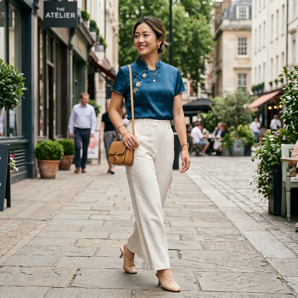 Mandarin Collar Top Idea