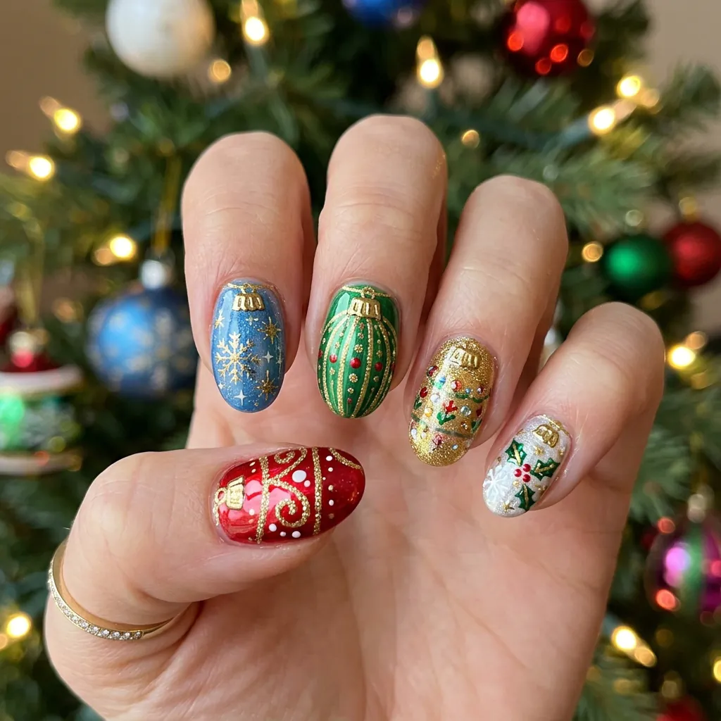 Ornament-Inspired Nails Ideas
