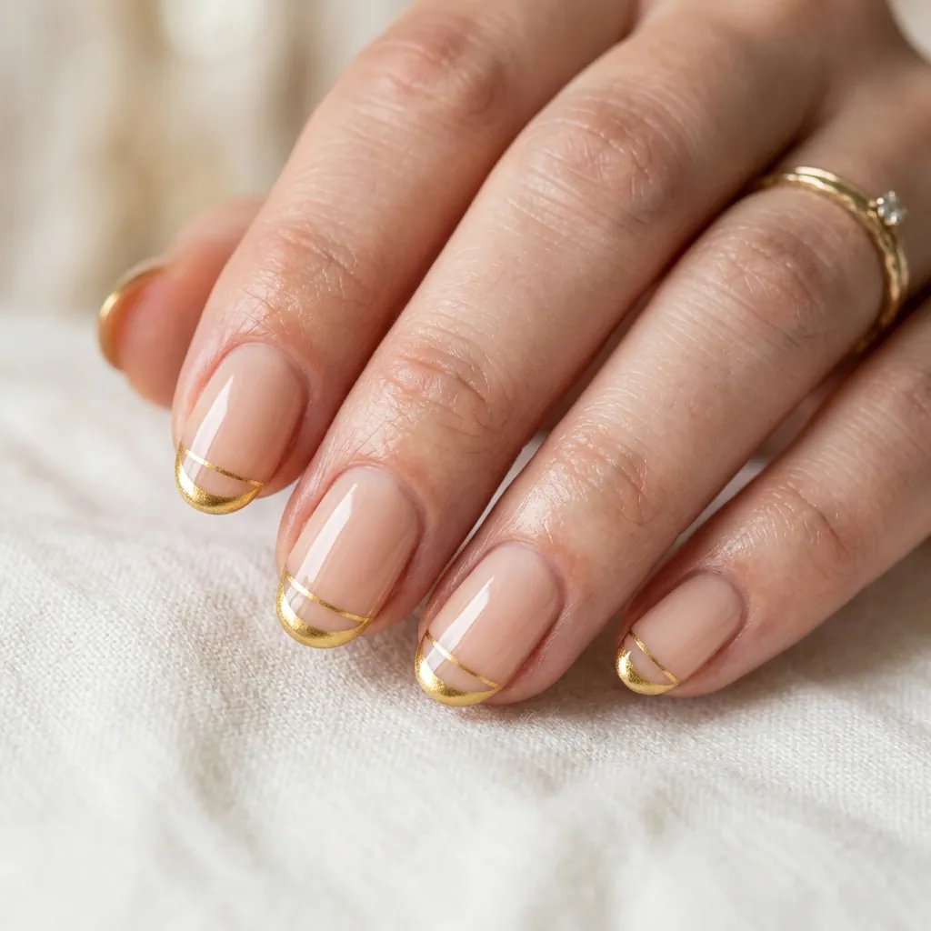 French Tip Chinese New Year Nail Ideas