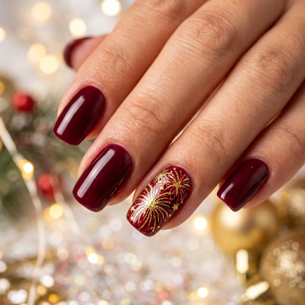 Firework Nail Art Ideas