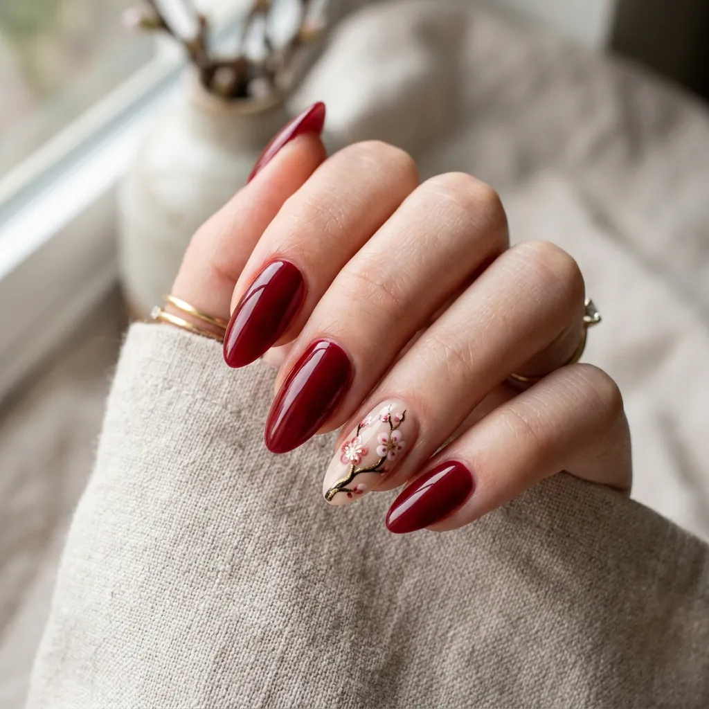 Plum Blossom Nail Ideas