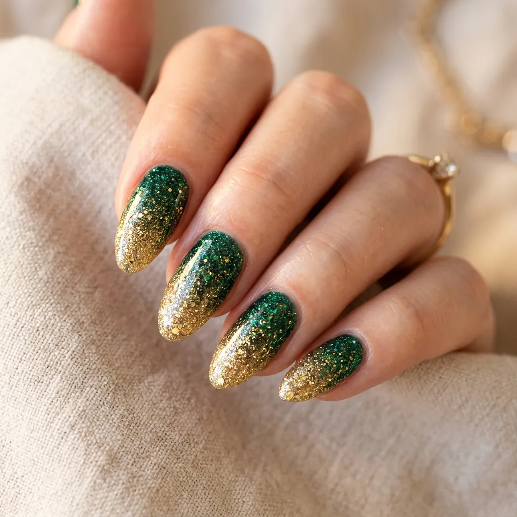 Ombre Glitter Nail Ideas