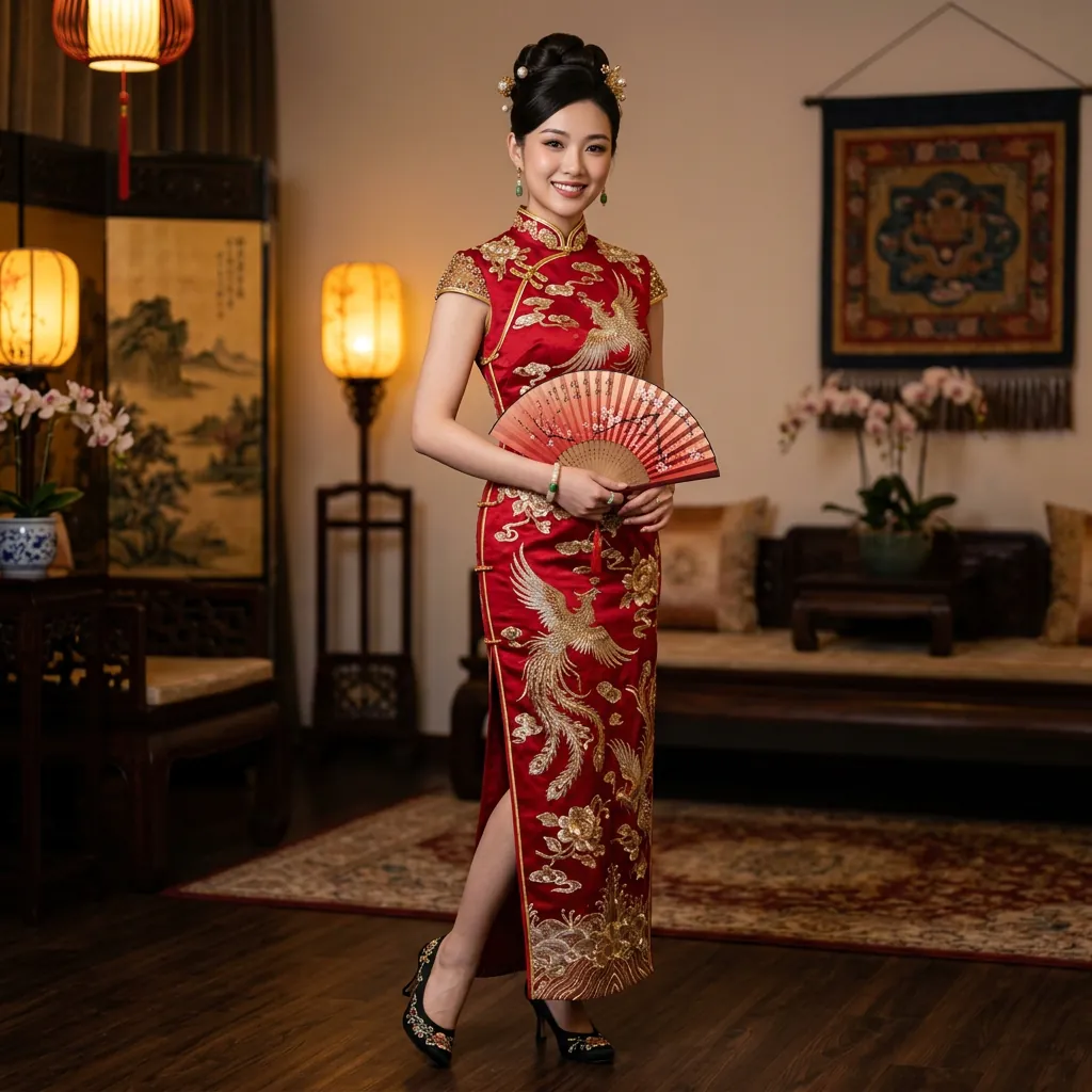 Red Qipao Dress Idea