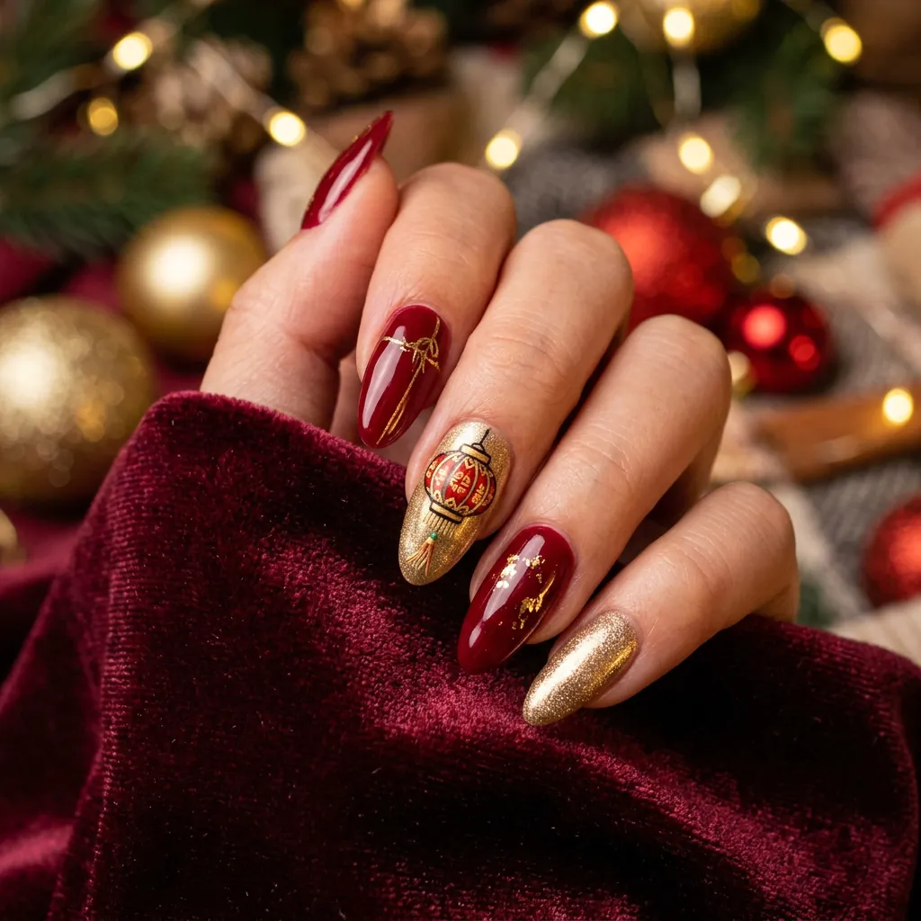 Lantern Nail Art Ideas