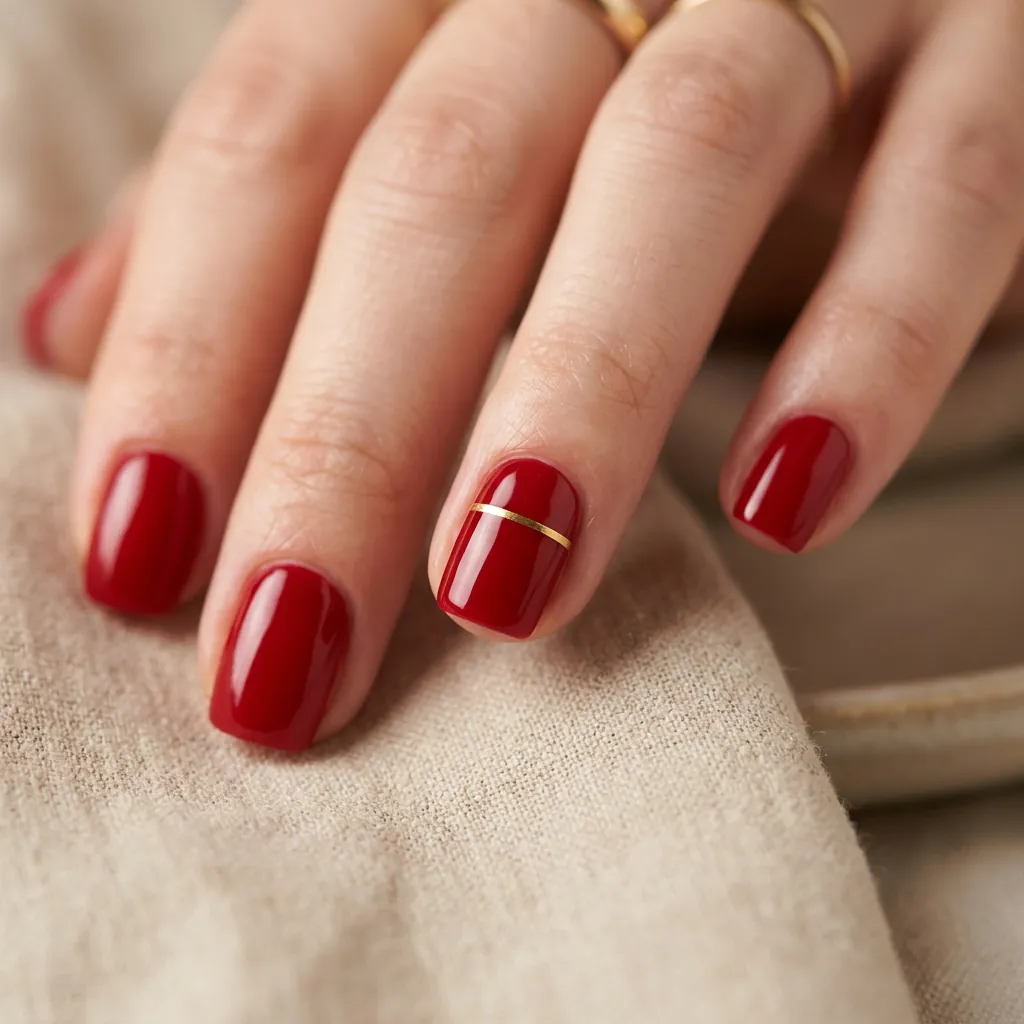 Minimalist Chinese New Year Nail Ideas