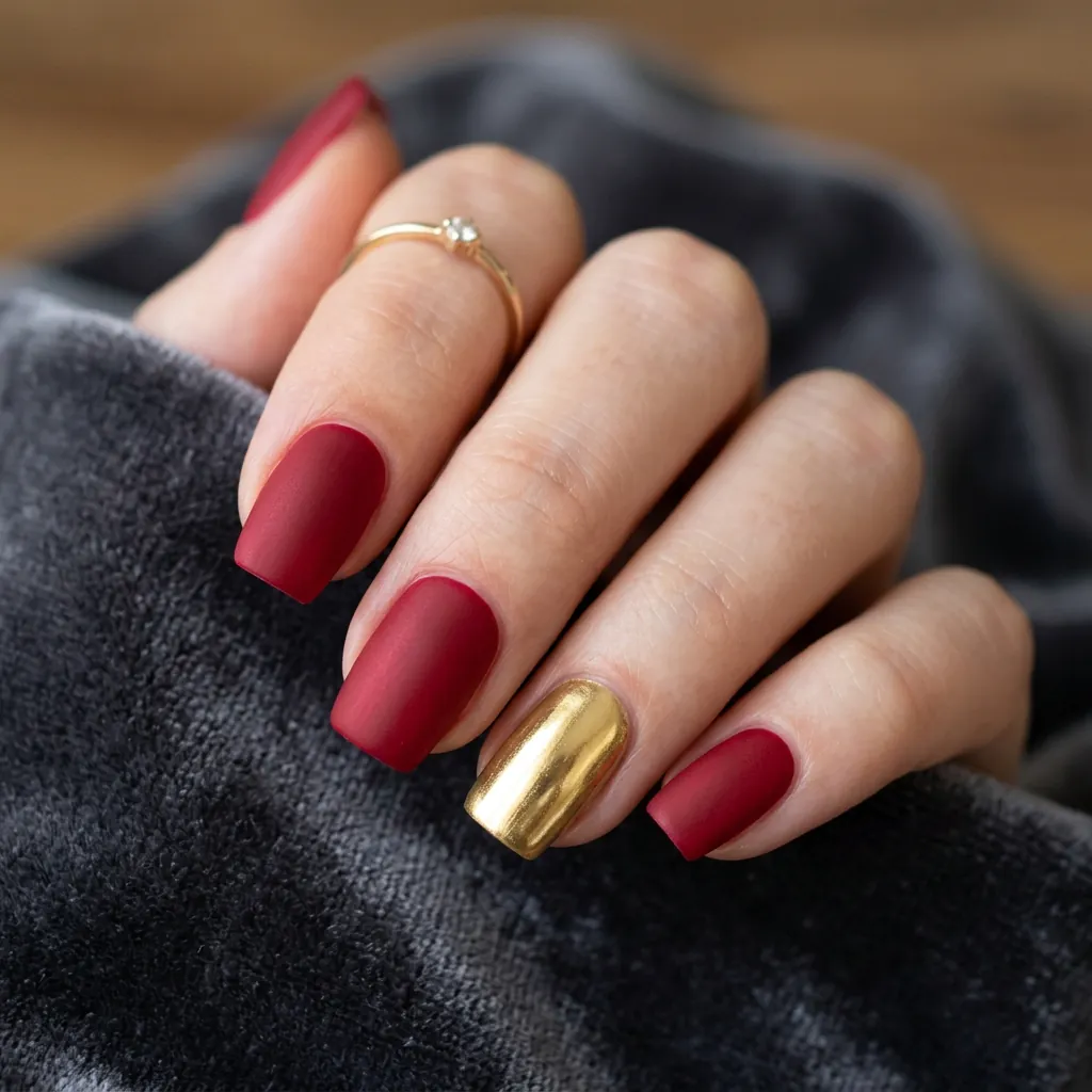 Matte Red Nail Ideas