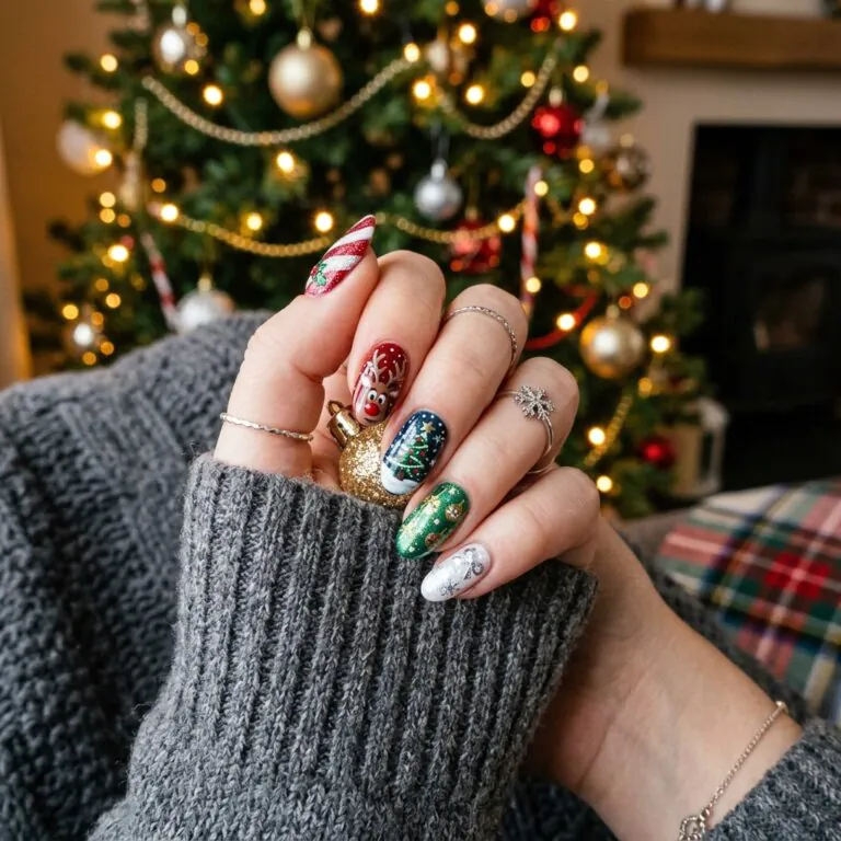 christmas nail art