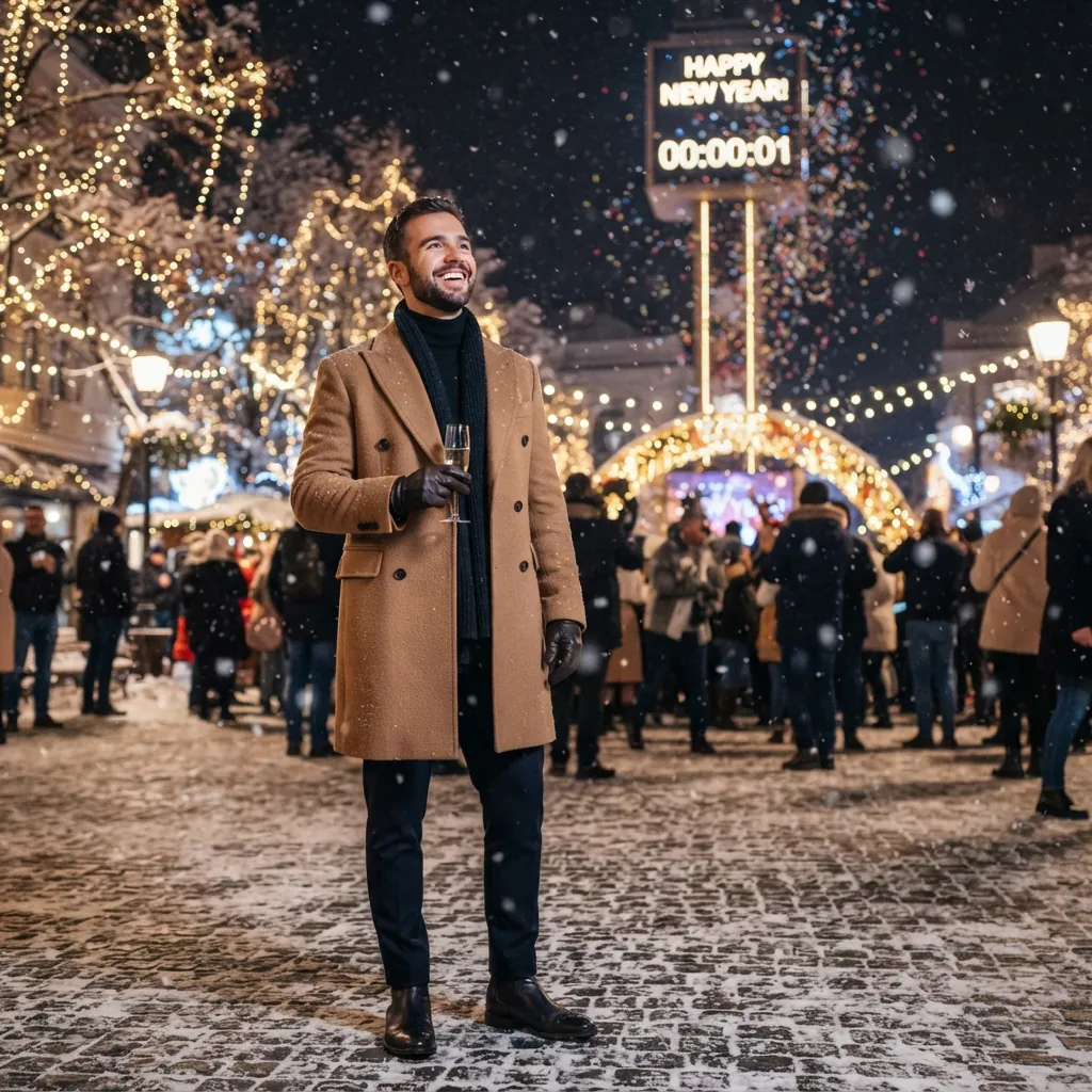 Wool Overcoat Layering Idea