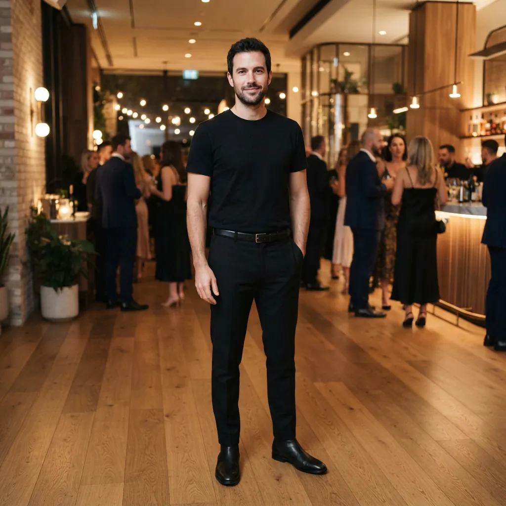 Minimalist Party Outfit Idea