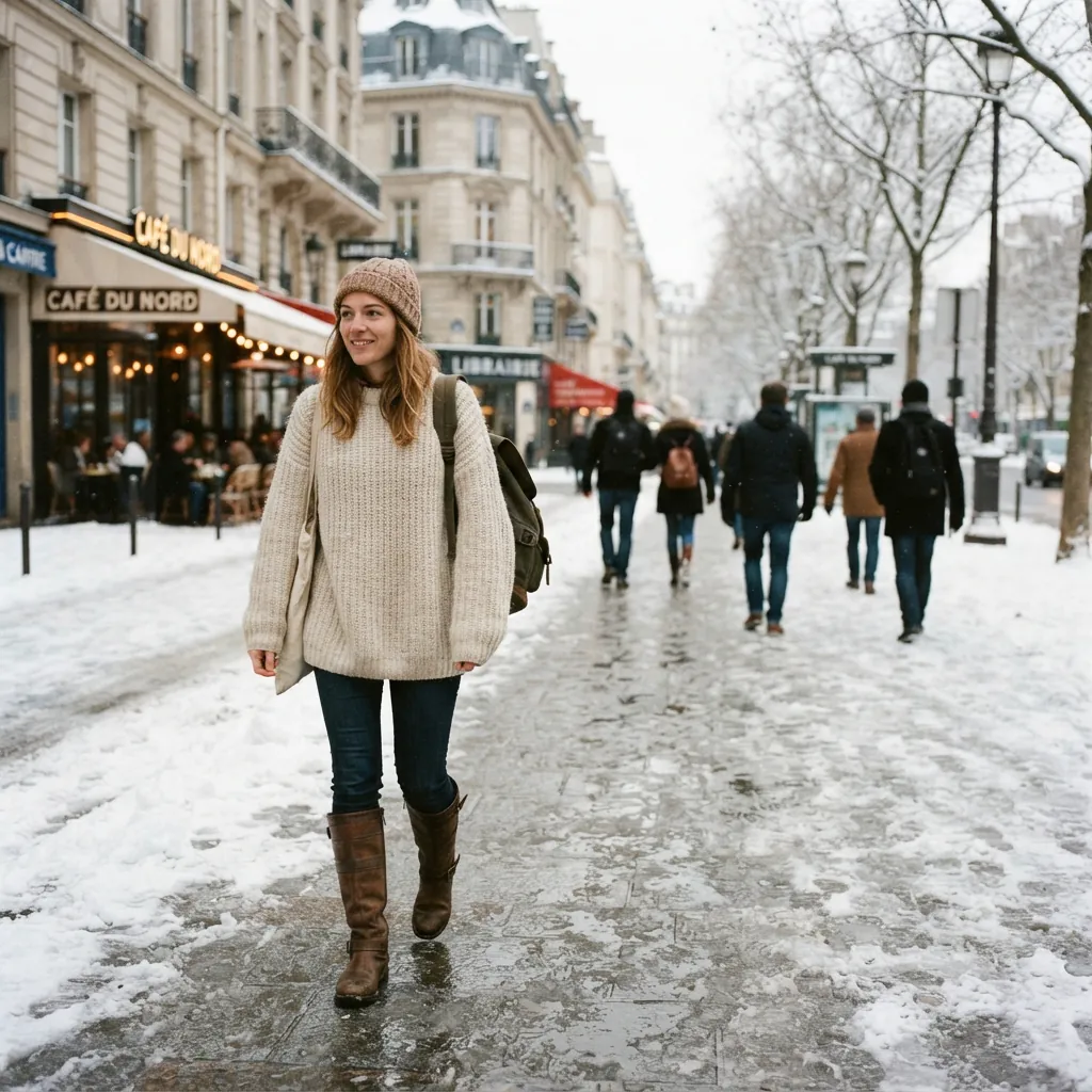 Cozy Sweater and Boots Idea