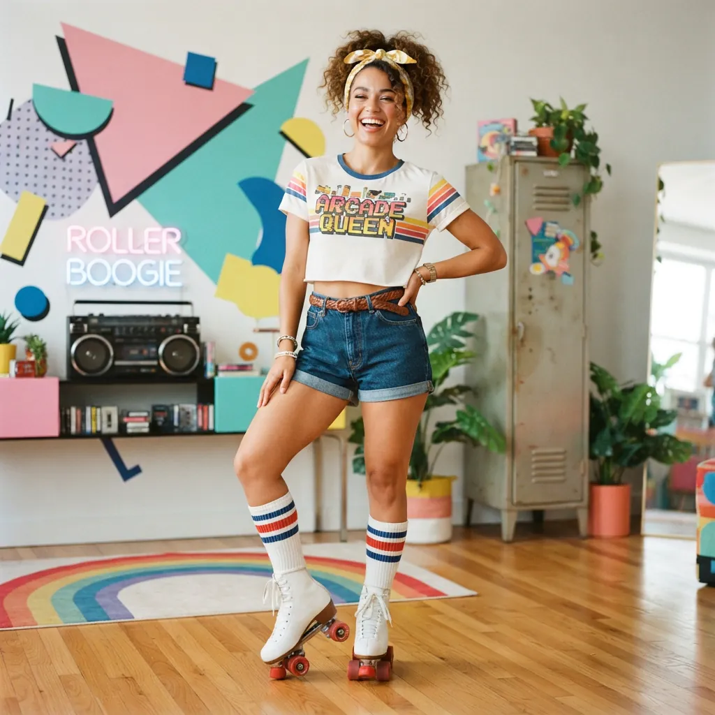 Retro-Inspired Athletic Outfits Ideas