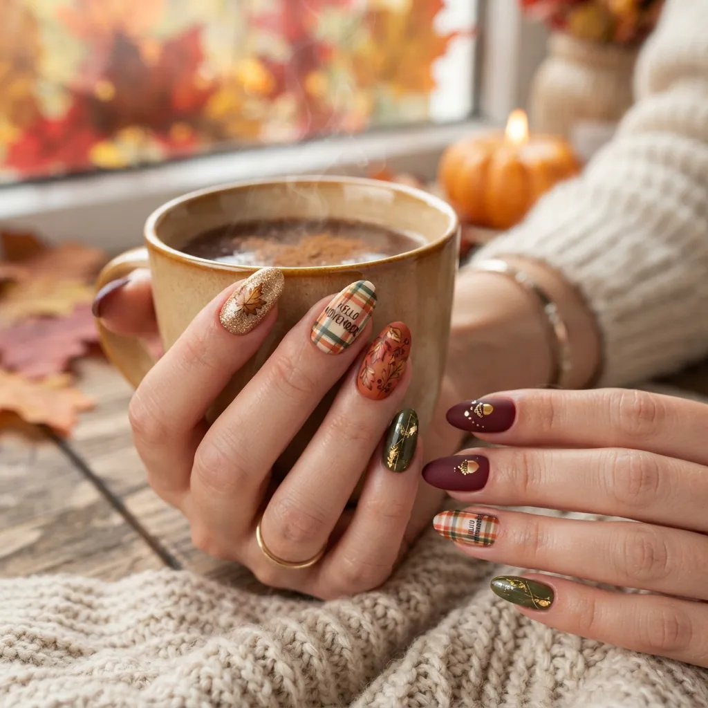 26 November Nail Art Ideas: Cozy Fall Designs to Try 15 november nail art