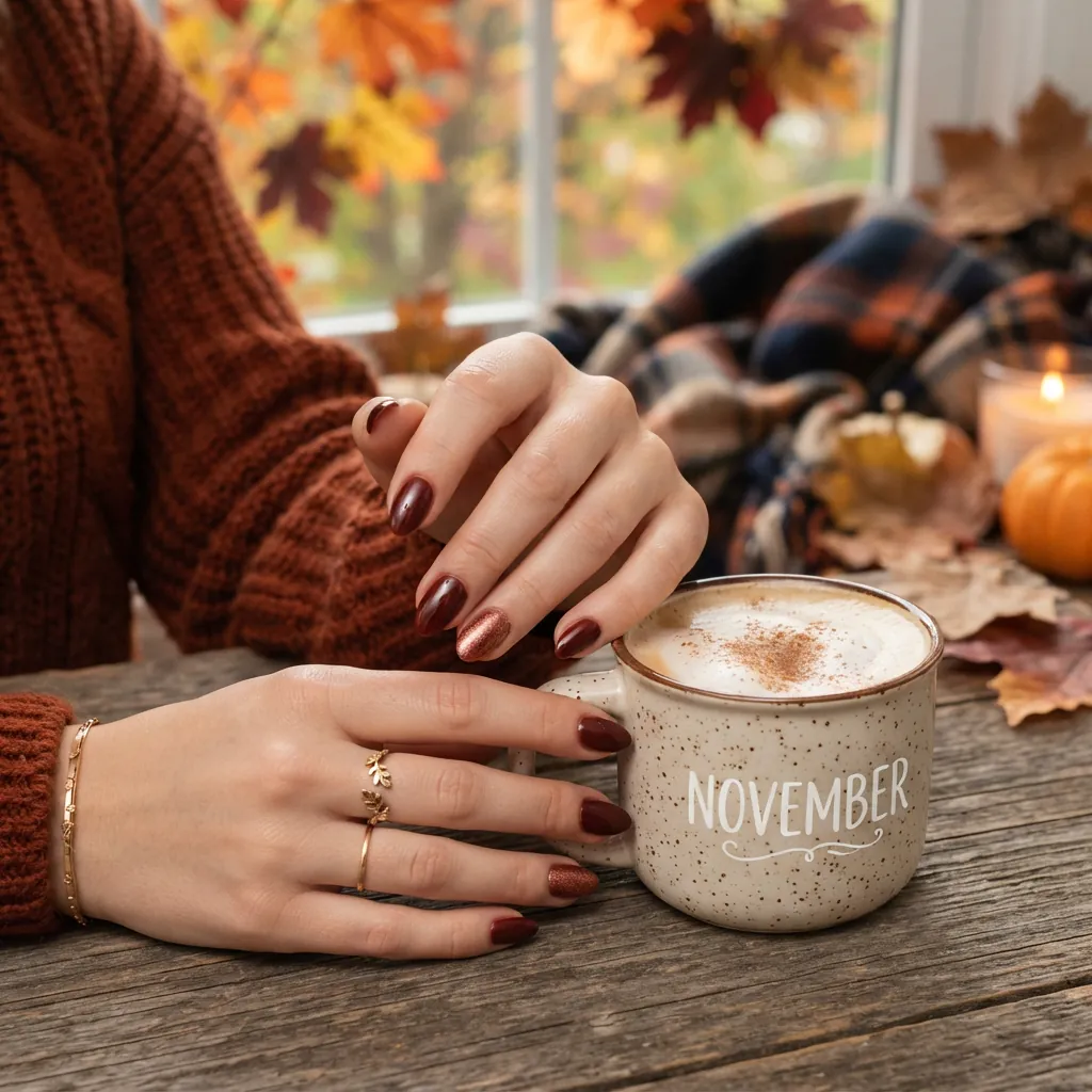 25 Best November Nail Colors Ideas for Every Skin Tone 12 november nail colors
